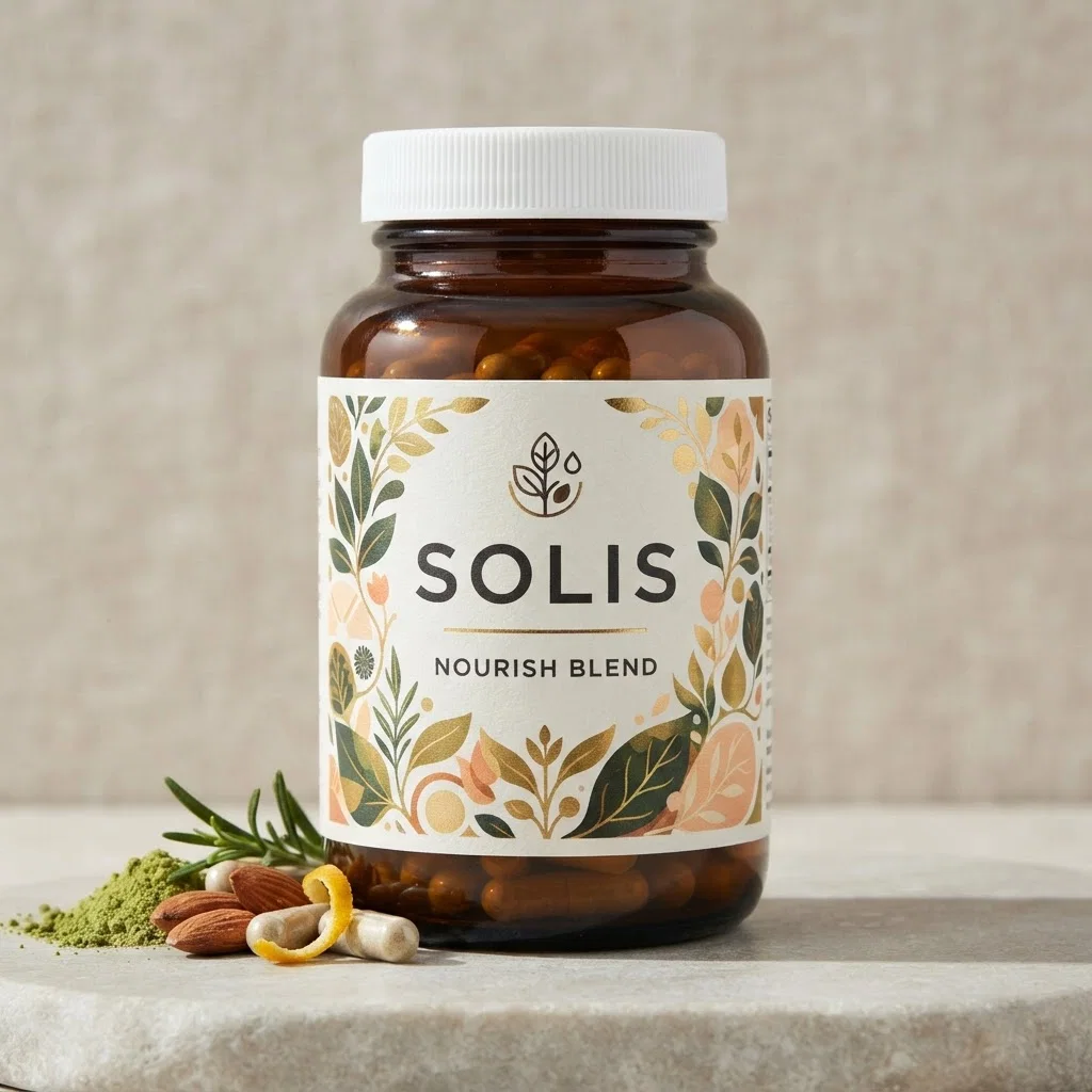 Solis Nourish Blend 90 kapslar gul flaska